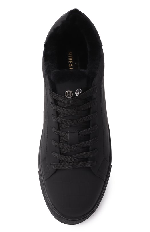 Кожаные кеды Oil Hide and Jack EIBKLBLKBLK_MTB Чёрный  EIBKLBLKBLK_MTB Фото 6