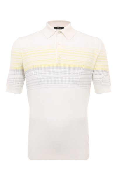 Мужская поло из хлопка и шелка ZILLI, арт. KBP002M0142VCC000