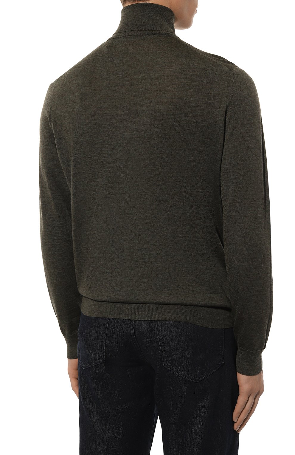 Шерстяная водолазка CORNELIANI темно-зеленого цвета по цене 55850 руб., арт. 94M523-9425126, фото 4 Шерстяная водолазка CORNELIANI, арт. 94M523-9425126, фото 4