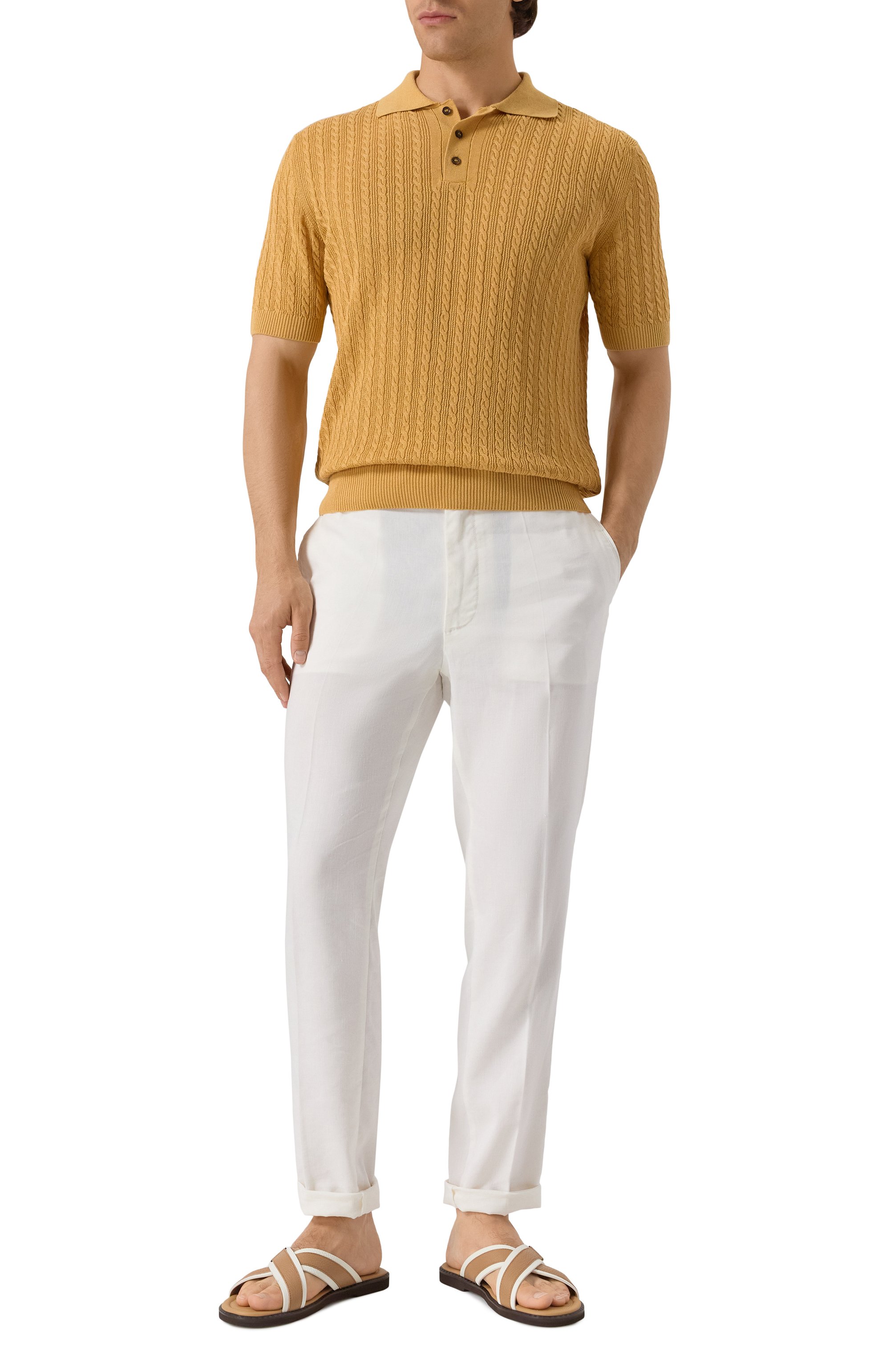 Кожаные шлепанцы ZILLI, арт. H0215AM1990VZSW04, фото 2