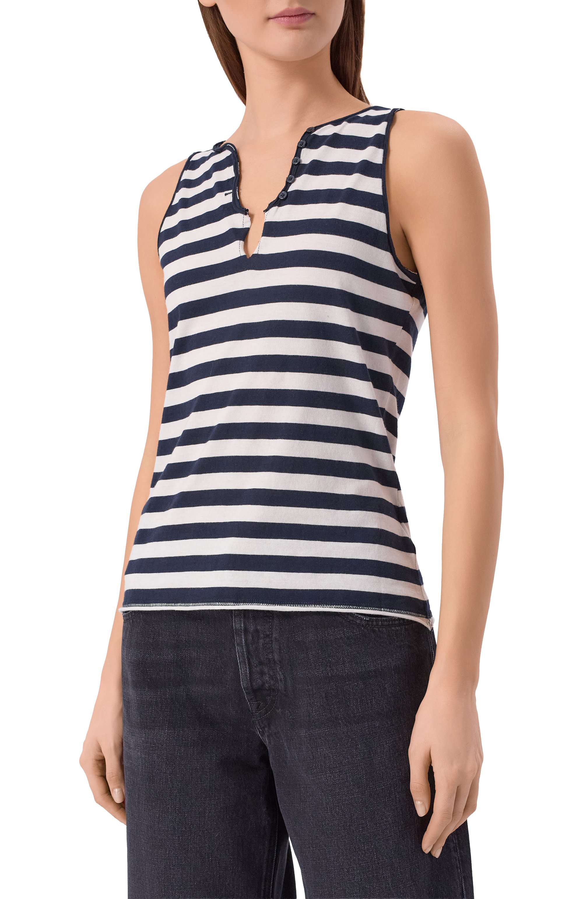 Хлопковая майка ZADIG AND VOLTAIRE, арт. JWTT01277, фото 3