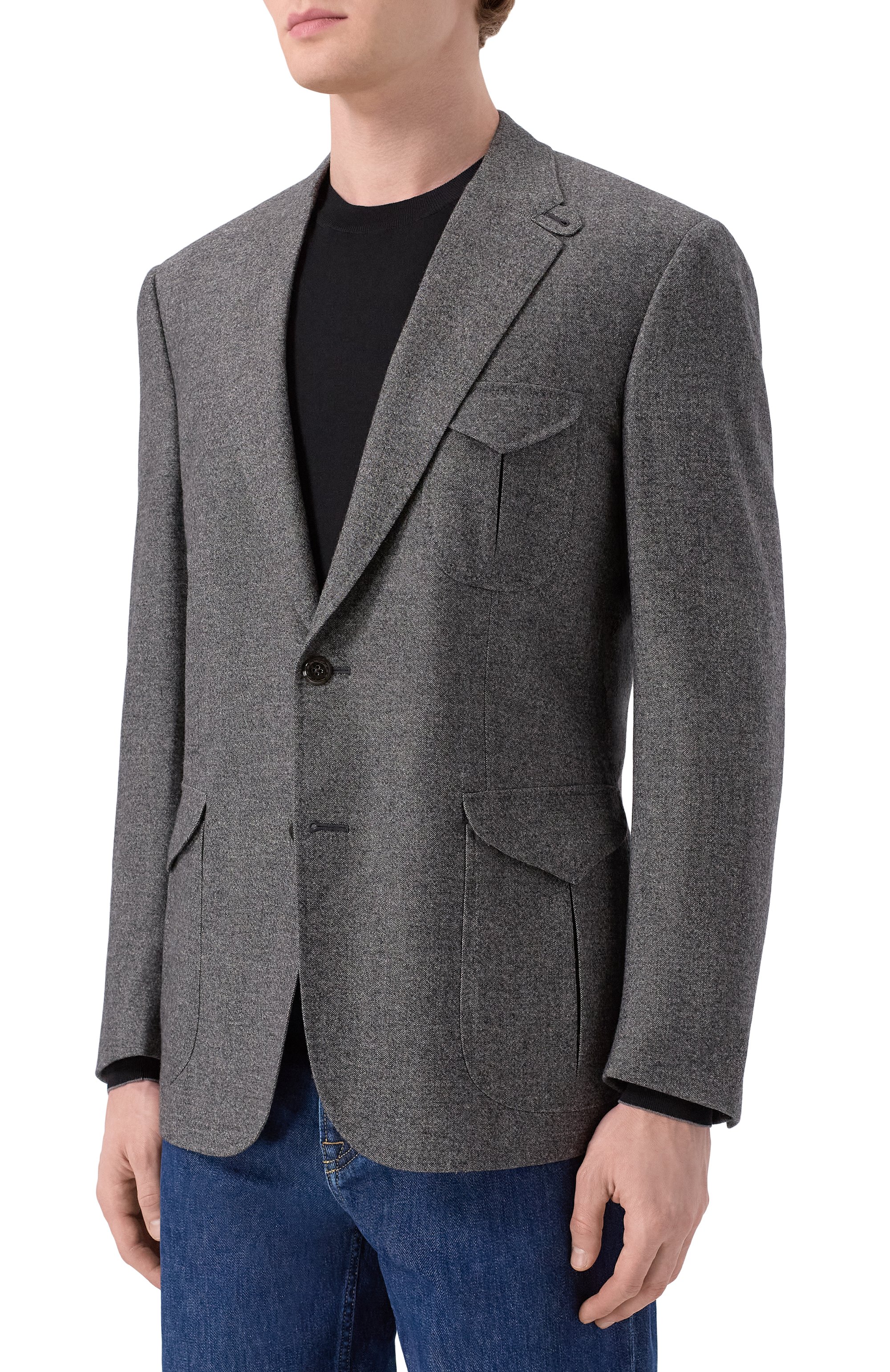 Шерстяной пиджак STEFANO RICCI, арт. S1RF432SH3/W0002I, фото 4