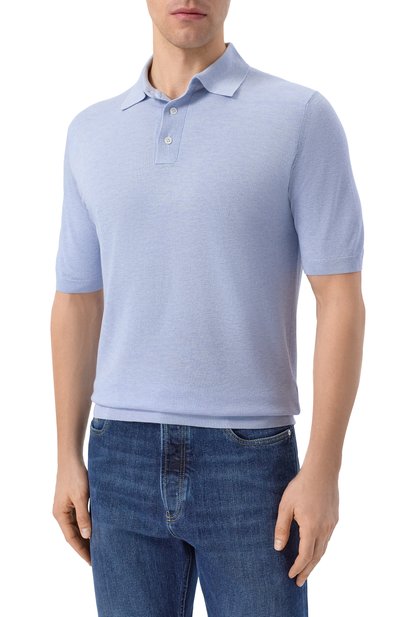 Шелковое поло ANDREA CAMPAGNA, арт. PL1MC/SE18Q, фото 3