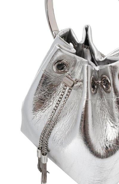 Сумка bon bon JIMMY CHOO серебряного цвета по цене 138000 руб., арт. B0NB0NTZZ, фото 4 Сумка bon bon JIMMY CHOO, арт. B0NB0NTZZ, фото 4