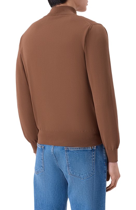 Хлопковый кардиган Canali C0022/MK02459 Бронзовый  C0022/MK02459 Фото 4