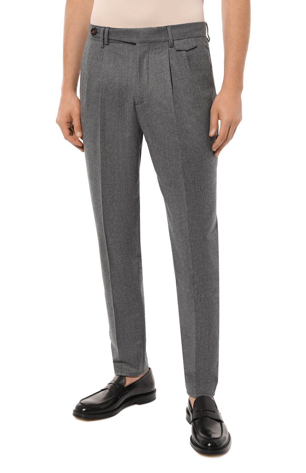 Шерстяные брюки BRUNELLO CUCINELLI, арт. ME226B2173, фото 3