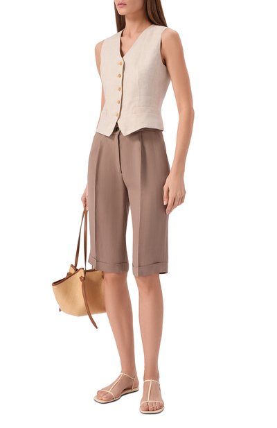 Льняной жилет WEEKEND MAX MARA, арт. WKDPACE, фото 2