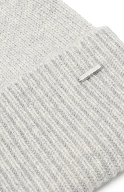 Кашемировая шапка BOSS серого цвета по цене 11950 руб., арт. 50549311, фото 3 Кашемировая шапка BOSS, арт. 50549311, фото 3