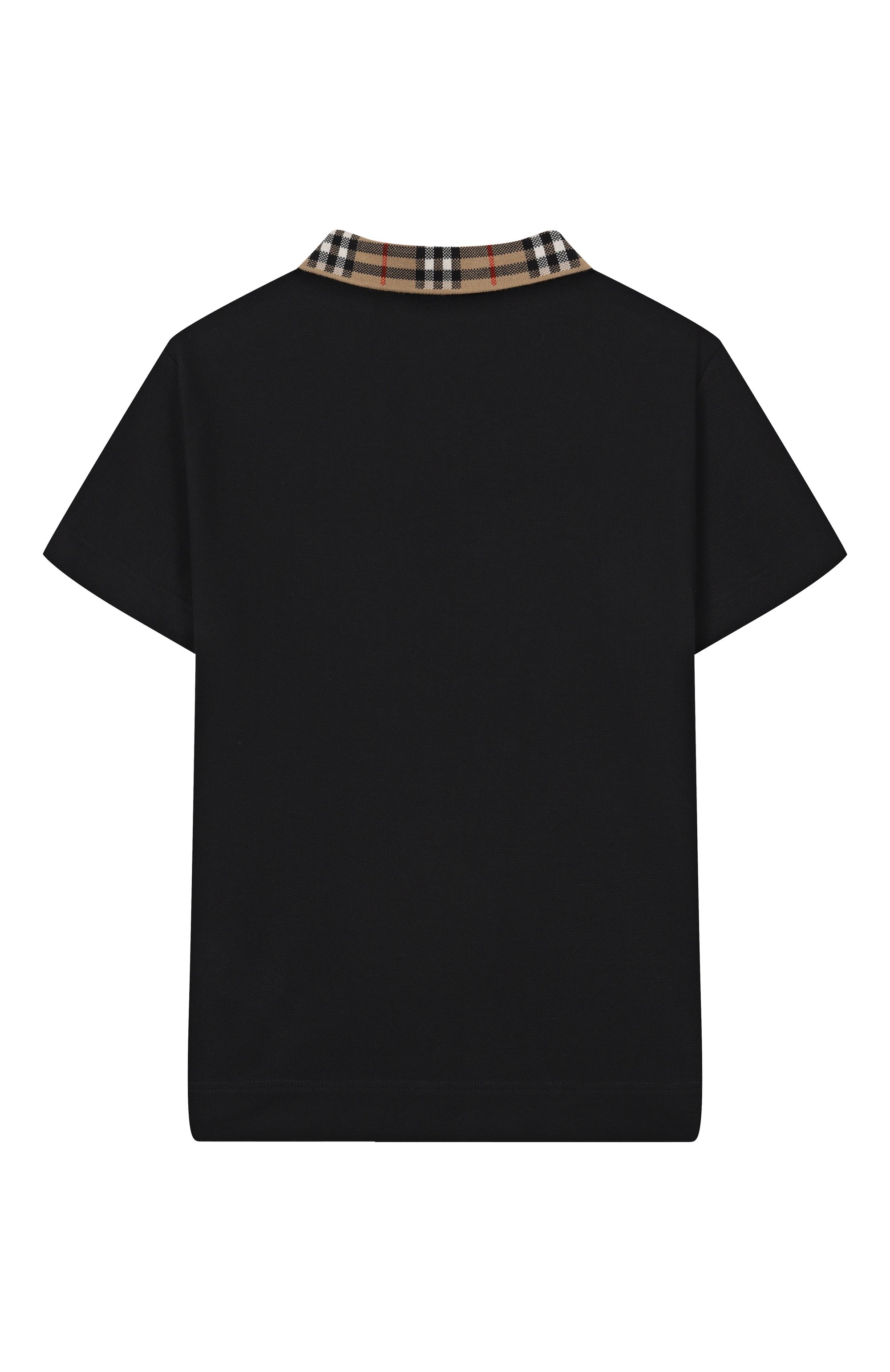 Хлопковое поло BURBERRY черного цвета по цене 29350 руб., арт. 8105570, фото 2 Хлопковое поло BURBERRY, арт. 8105570, фото 2