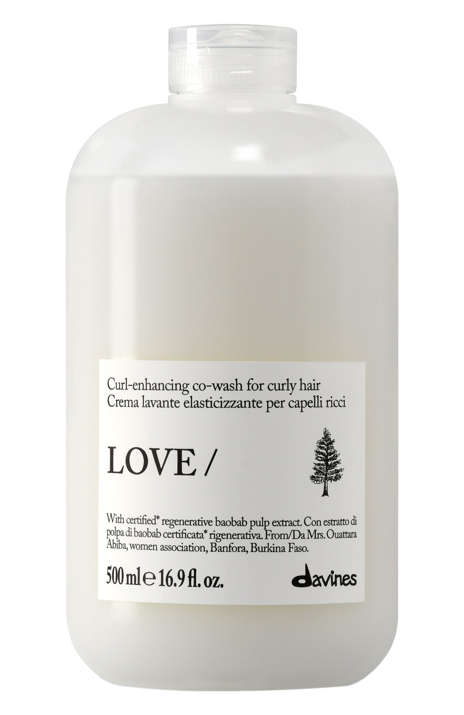 Очищающий крем для кудрявых и вьющихся волос love curl (500ml) DAVINES, арт. 70113, фото 1