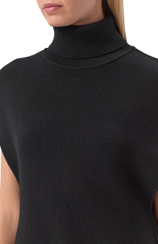 Шерстяной пуловер TOTEME 261-WRT0573-YA0008 Чёрный  261-WRT0573-YA0008 Фото 5