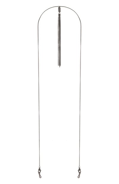 Цепочка для очков CAROLINE ABRAM, арт. CHAINETTE TRI0 METALL SINGLE BLACK, фото 1