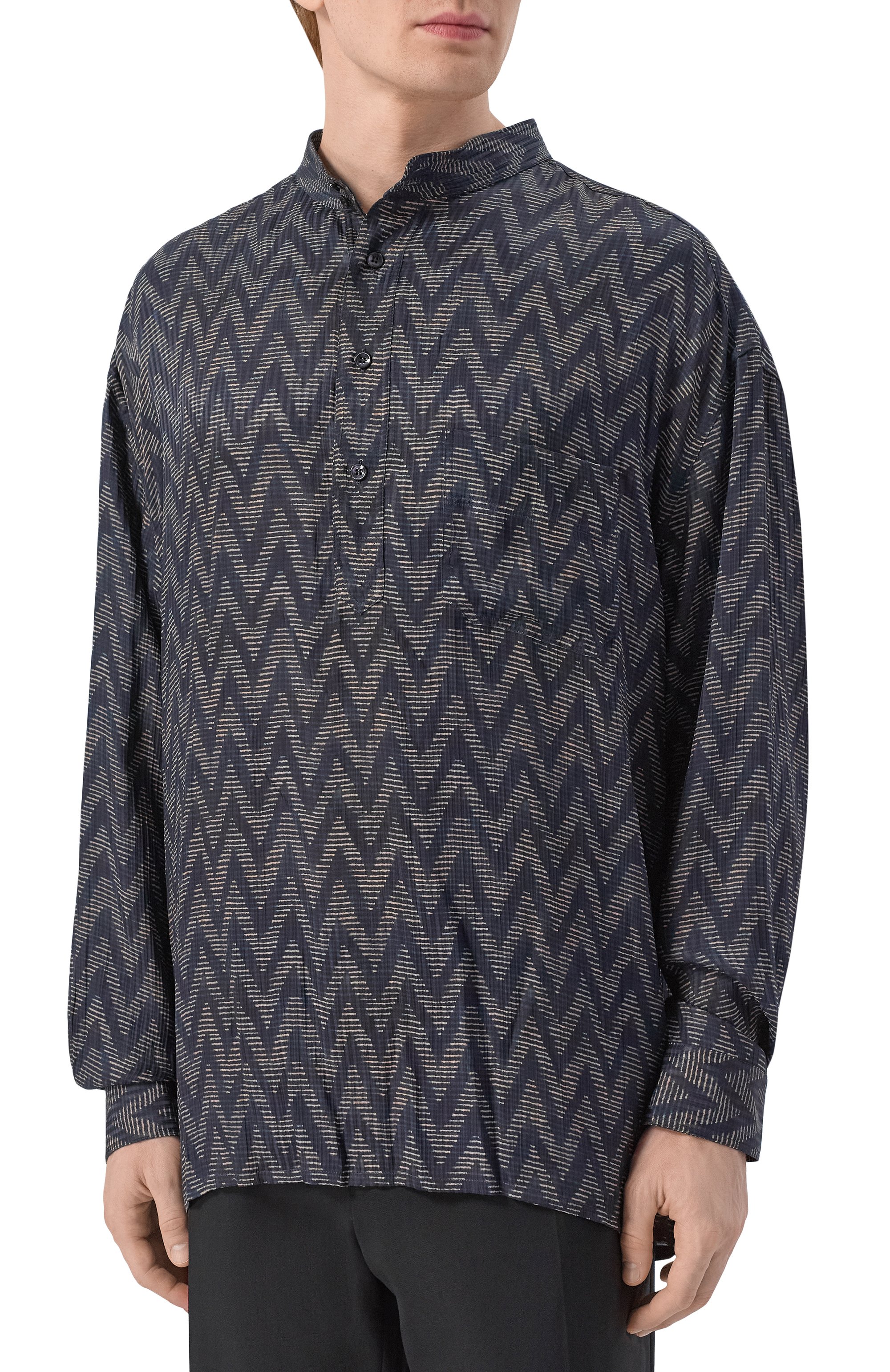 Рубашка из вискозы и шелка GIORGIO ARMANI, арт. GM003495/TE20915, фото 3