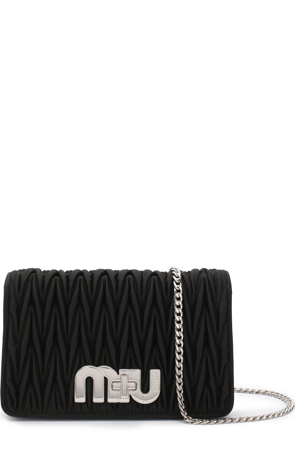 Сумка из текстиля на цепочке MIU MIU, арт. 5BF069-74-F0002-OCO, фото 4