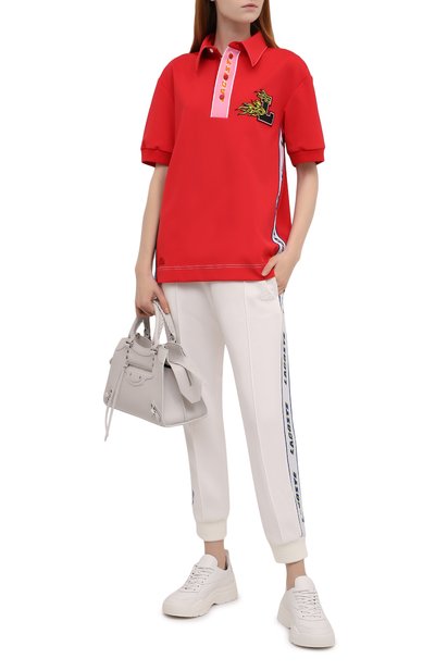 Хлопковое поло LACOSTE красного цвета по цене 42980 руб., арт. DH7984MFW, фото 2 Хлопковое поло LACOSTE, арт. DH7984MFW, фото 2