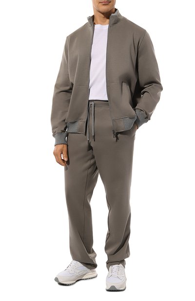 Хлопковые брюки CAPOBIANCO хаки цвета по цене 41750 руб., арт. MPAN.TS00./58-60, фото 2 Хлопковые брюки CAPOBIANCO, арт. MPAN.TS00./58-60, фото 2