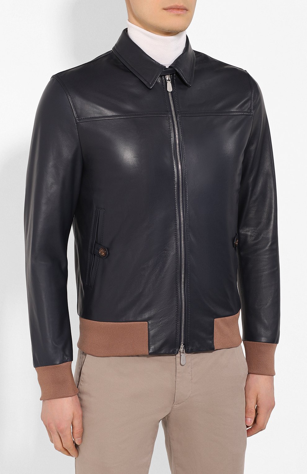 Кожаный бомбер ELEVENTY PLATINUM, арт. A75GBTA06 PEL0A008, фото 3
