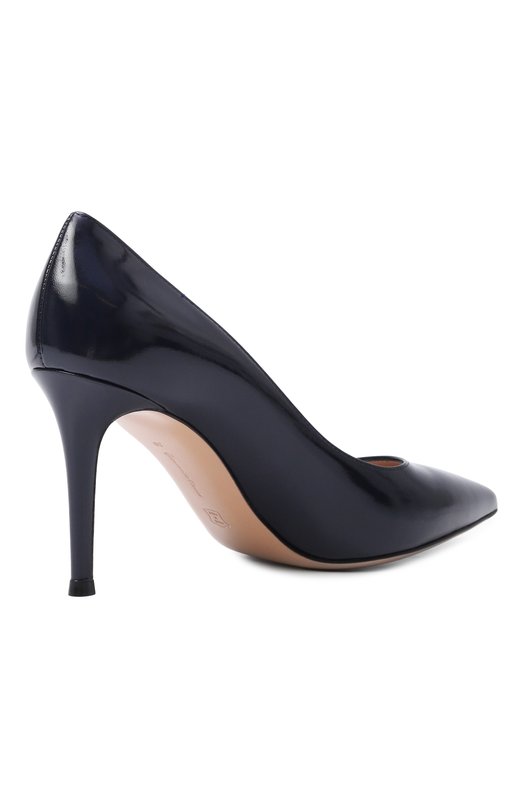 Кожаные туфли Gianvito 85 Gianvito Rossi G24580.85RIC.NUIDENI Синий  G24580.85RIC.NUIDENI Фото 5