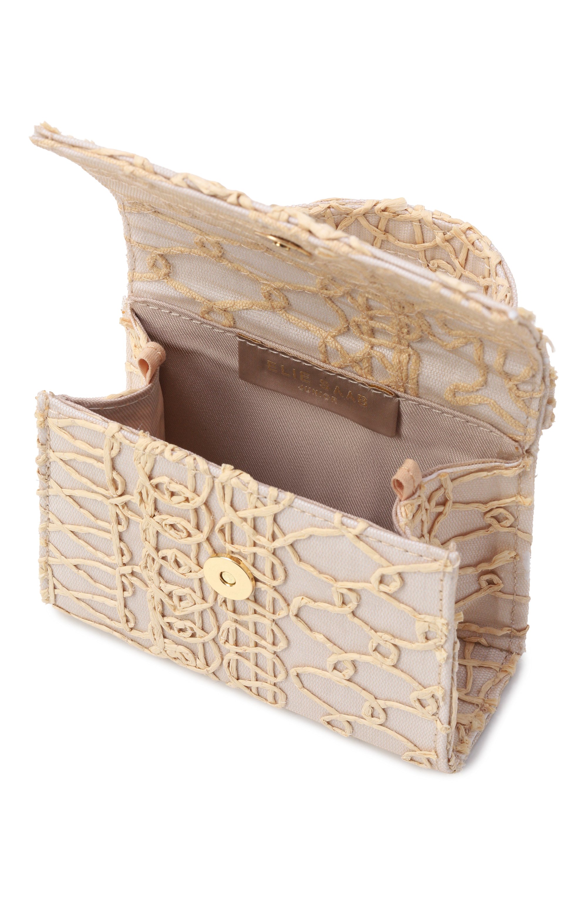 Сумка ELIE SAAB JUNIOR светло-бежевого цвета по цене 31200 руб., арт. EAB0049/TS1108, фото 3 Сумка ELIE SAAB JUNIOR, арт. EAB0049/TS1108, фото 3