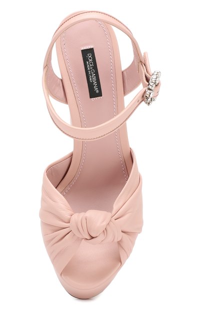 Кожаные босоножки bianca DOLCE & GABBANA, арт. CZ0219/AA170, фото 5