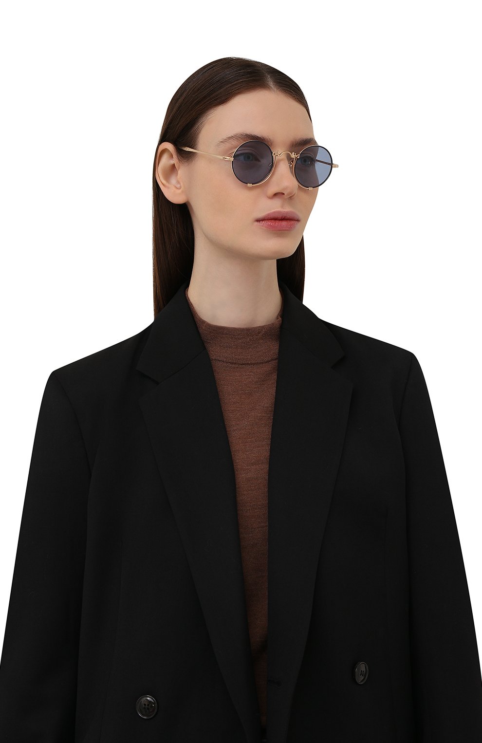 Солнцезащитные очки MATSUDA голубого цвета по цене 61600 руб., арт. 10601H BG-NVY, фото 2 Солнцезащитные очки MATSUDA, арт. 10601H BG-NVY, фото 2