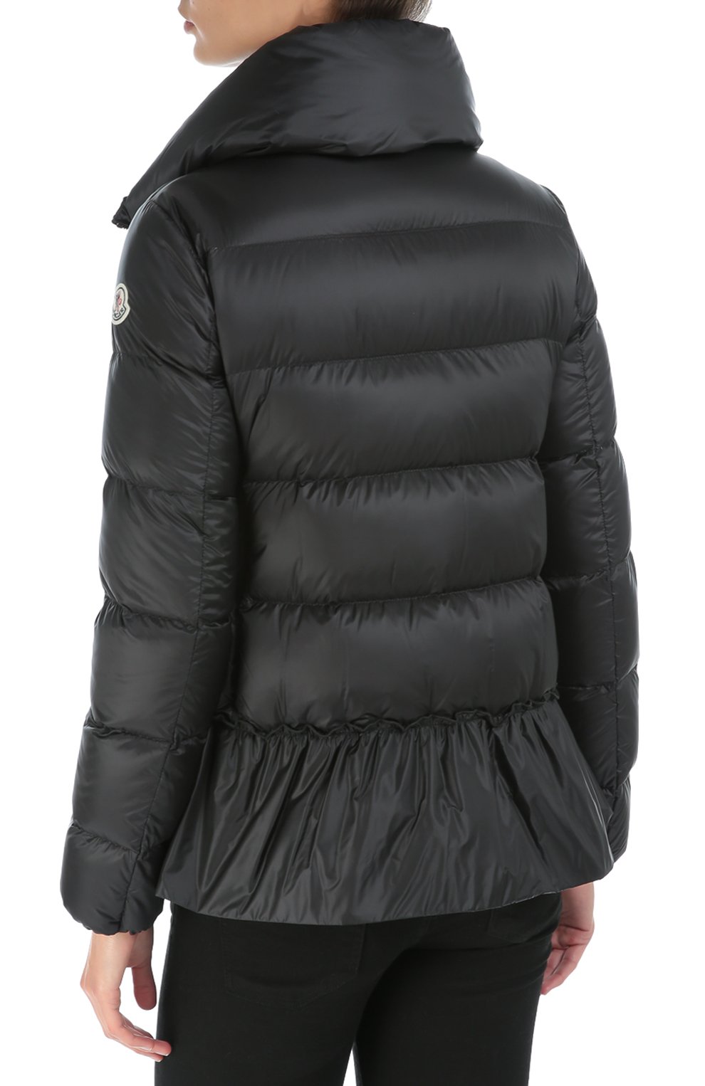 Стеганый пуховик с баской и высоким воротником MONCLER, арт. B2-093-46384-49-53048, фото 4
