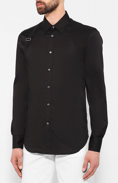 Хлопковая рубашка ALEXANDER MCQUEEN, арт. 575366/QNN19, фото 3