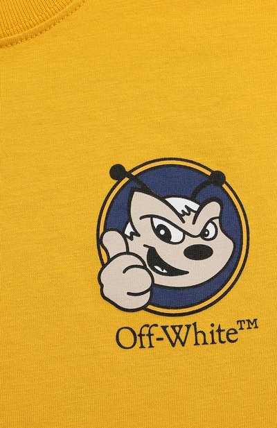 Хлопковая футболка OFF-WHITE, арт. 0BAA002F23JER011, фото 3