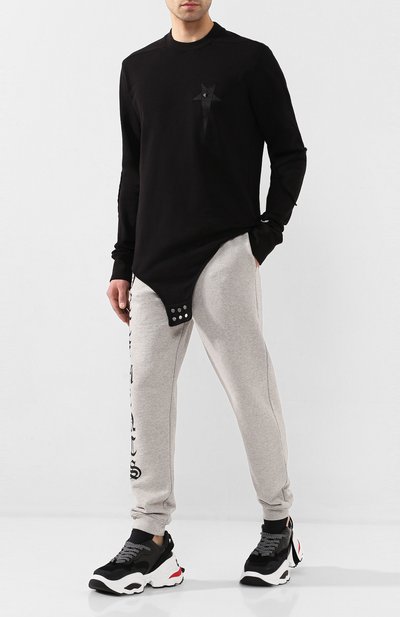 Хлопковый лонгслив rick owens x champion RICK OWENS, арт. CM20S0008/215089, фото 2