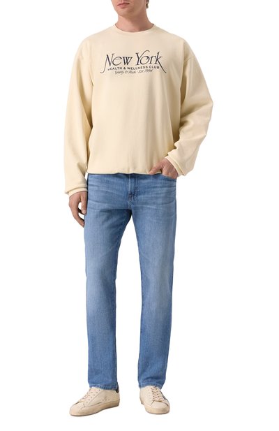 Хлопковый свитшот SPORTY AND RICH кремового цвета по цене 22650 руб., арт. ST071508034CR01, фото 2 Хлопковый свитшот SPORTY AND RICH, арт. ST071508034CR01, фото 2