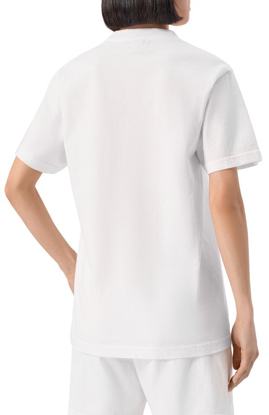 Хлопковая футболка Sporty and Rich T0043622034WH57 Белый  T0043622034WH57 Фото 4