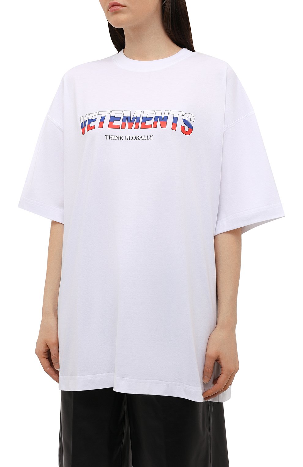 Хлопковая футболка VETEMENTS, арт. UA52TR290R 1611/W, фото 3