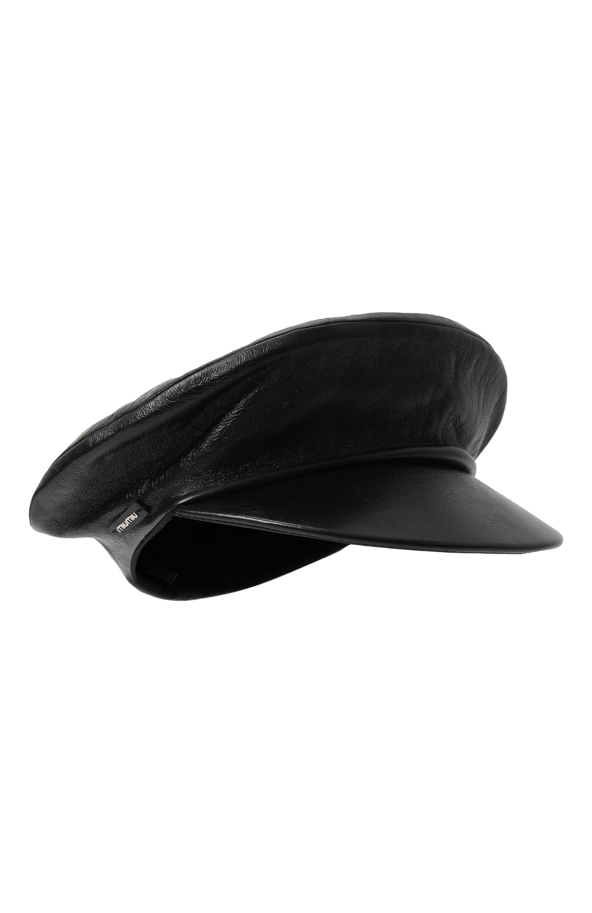 Кожаное кепи MIU MIU, арт. 5HC195-038-F0002, фото 1