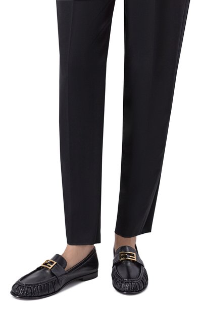 Женские кожаные лоферы baguette FENDI, арт. 8D8756/NBA