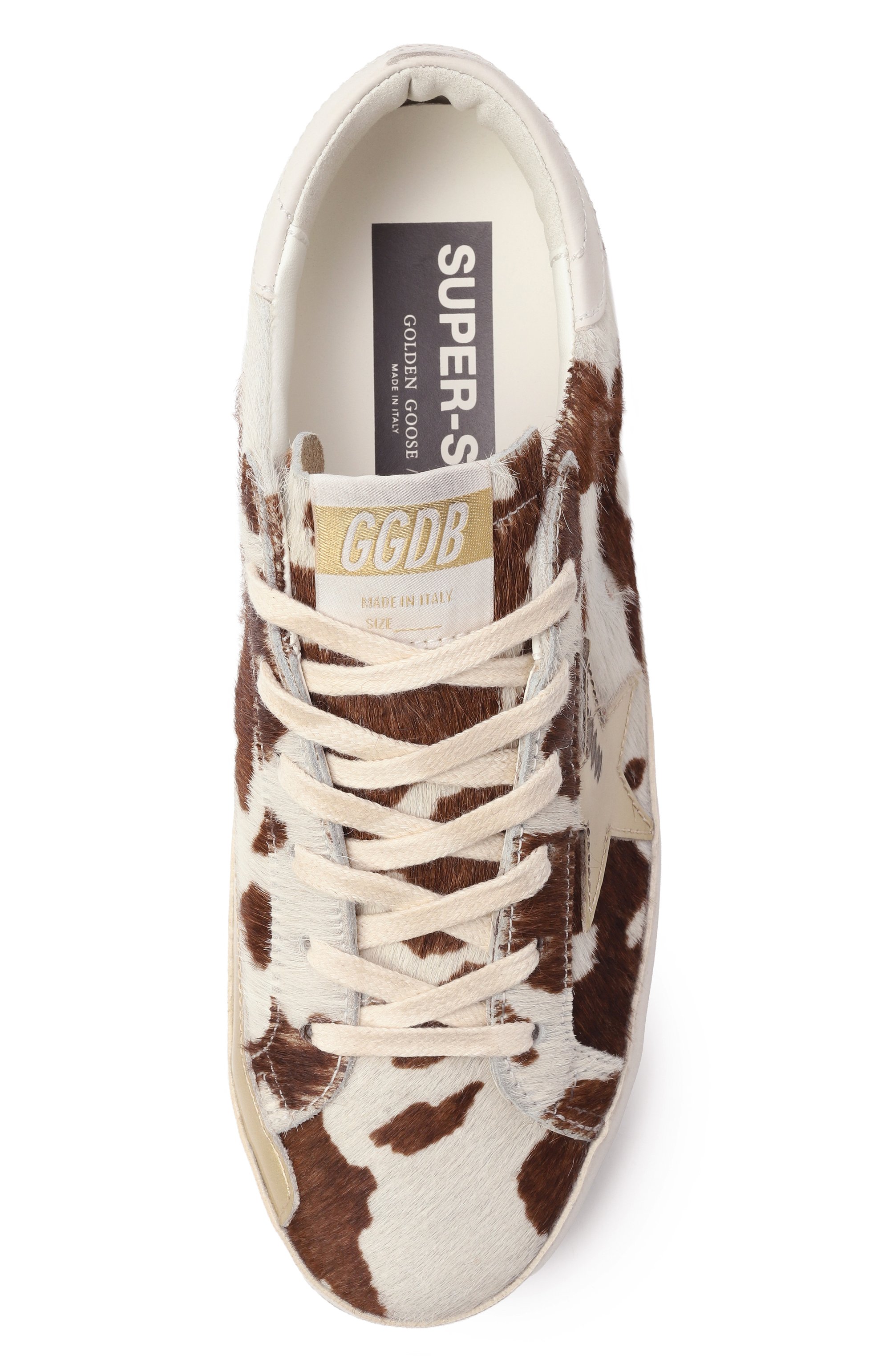 Кожаные кеды super-star GOLDEN GOOSE DELUXE BRAND, арт. GWF00101.F007262, фото 6