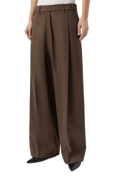 Хлопковые брюки MAGDA BUTRYM, арт. AW26PANTS01BR0WNV2, фото 3