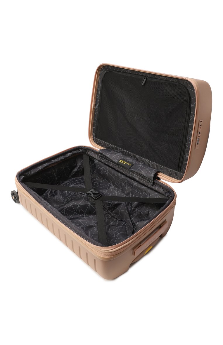Женский чемодан flyduck expandable cabin small MANDARINA DUCK бежевого цвета, арт. KNV02-918 | Фото 4 (Материал: Пластик; Автоматизация ТО: Проставлено; Размер: small; Автоматизация состава: Проставлено)