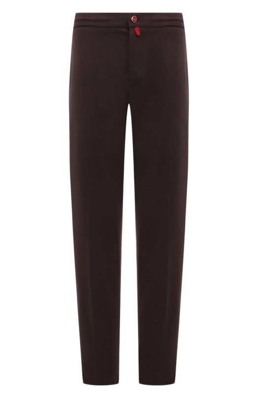 Шерстяные брюки Kiton UPLACK0134F05 Бордовый UPLACK0134F05