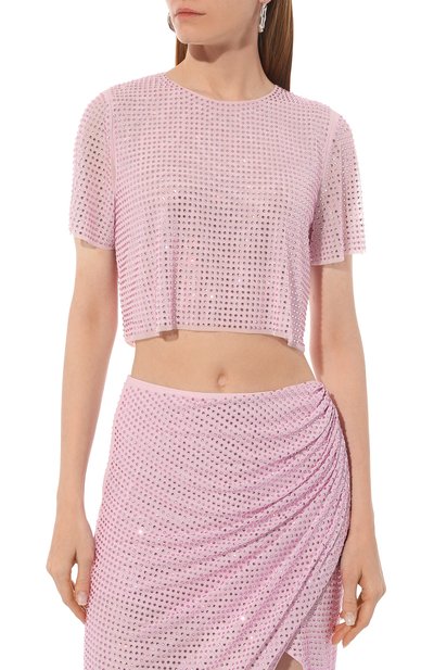 Топ SELF-PORTRAIT сиреневого цвета по цене 35450 руб., арт. RS23-108T-L, фото 3 Топ SELF-PORTRAIT, арт. RS23-108T-L, фото 3