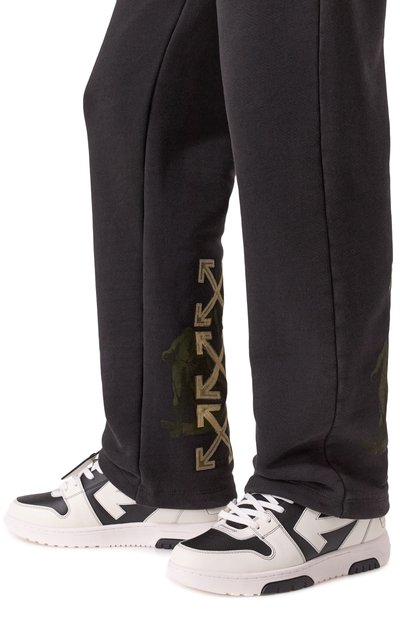 Кожаные кеды out of office OFF-WHITE, арт. 0MIA189C99LEA015, фото 3