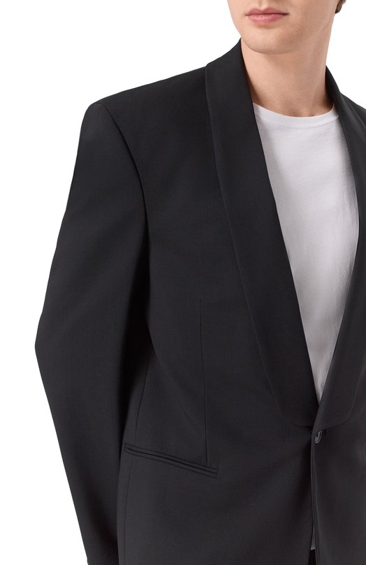 Шерстяной пиджак MSGM 4040MG01/267100 Чёрный  4040MG01/267100 Фото 5