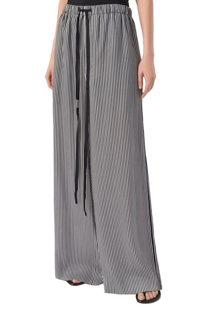 Брюки из лиоцелла и шелка ANN DEMEULEMEESTER, арт. B0014017/FA737, фото 3