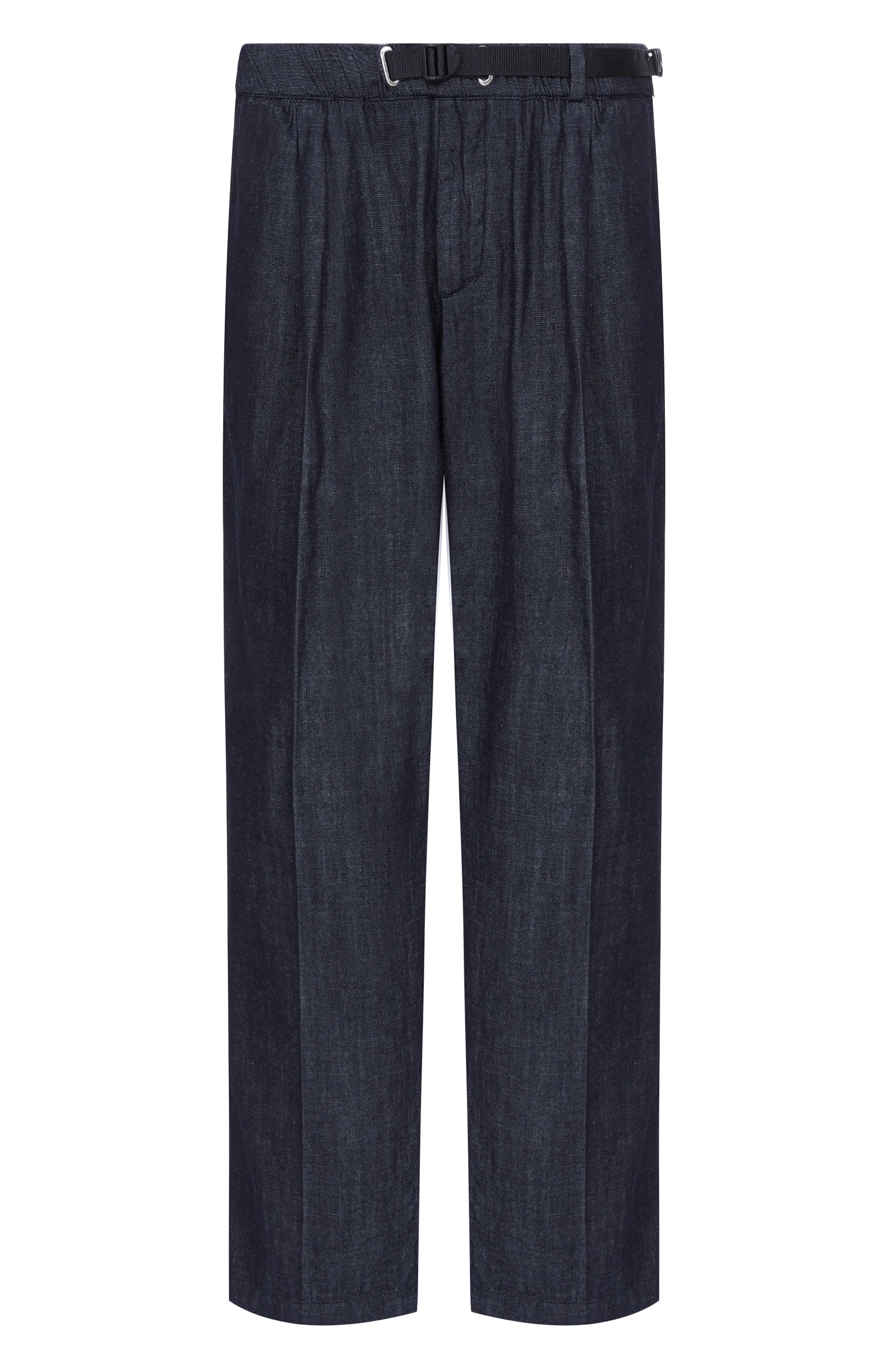 Хлопковые брюки WHITE SAND темно-синего цвета по цене 27150 руб., арт. 26SU67/324, фото 1 Хлопковые брюки WHITE SAND, арт. 26SU67/324, фото 1