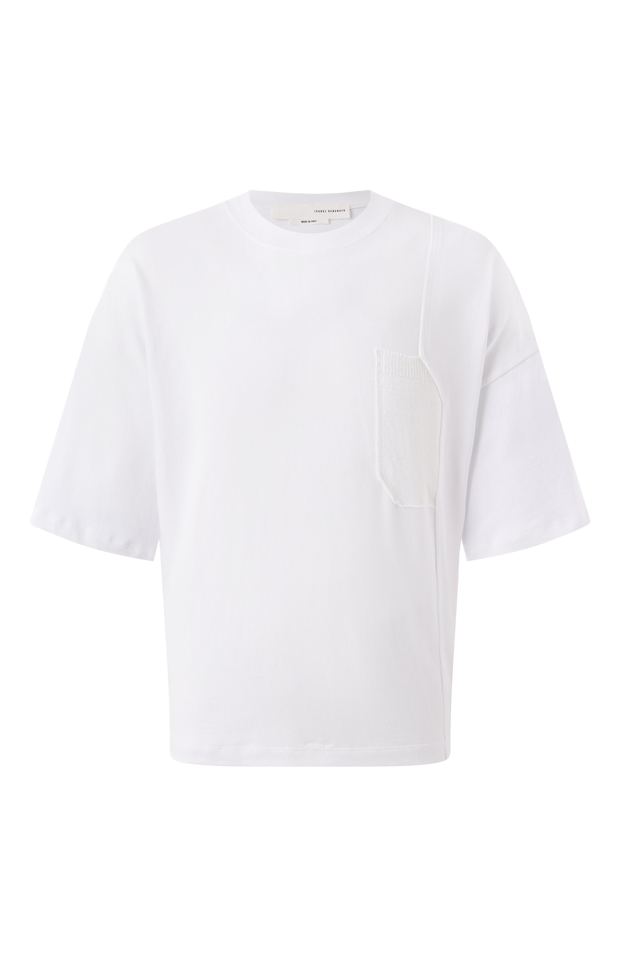 Хлопковая футболка ISABEL BENENATO, арт. UJ02S25, фото 1