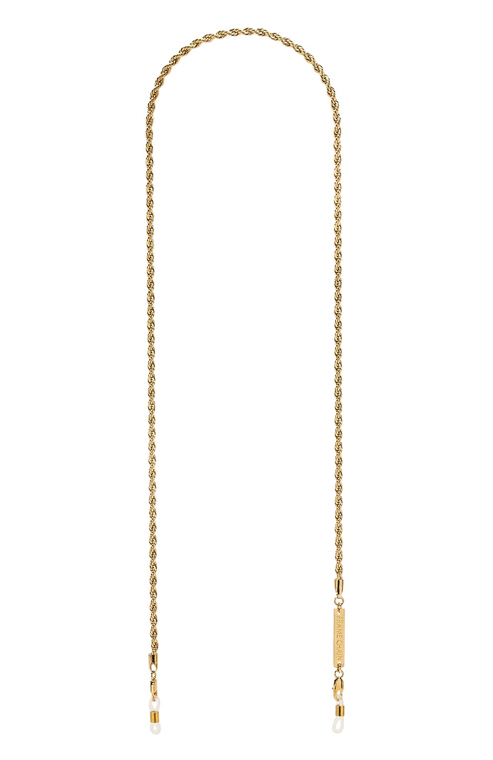 Цепочка для очков FRAME CHAIN золотого цвета по цене 9550 руб., арт. R0LLER CHAIN YELL0W, фото 1 Цепочка для очков FRAME CHAIN, арт. R0LLER CHAIN YELL0W, фото 1