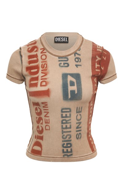 Женская хлопковая футболка DIESEL, арт. A09577/0SQAD