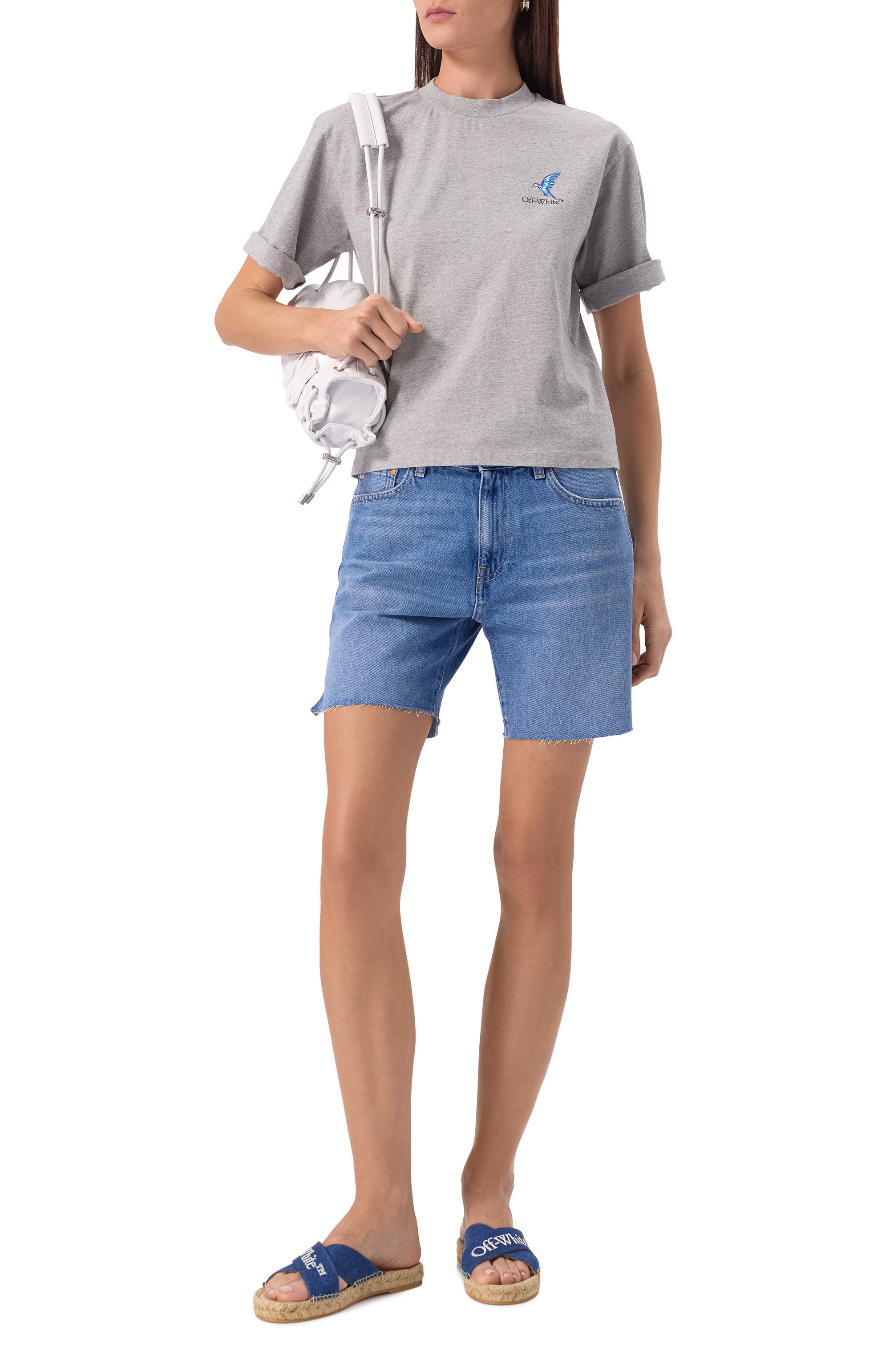 Джинсовые шорты AG ADRIANO GOLDSCHMIED, арт. W0142-119, фото 2