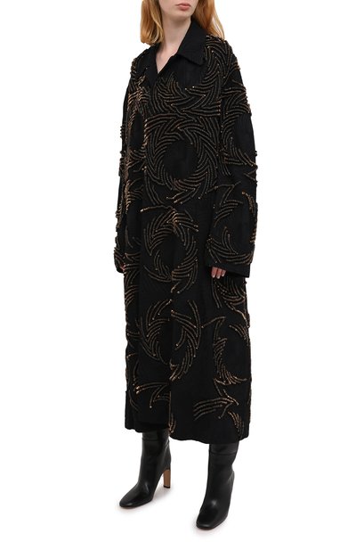 Пальто из вискозы DRIES VAN NOTEN, арт. 202-10290-1427, фото 3