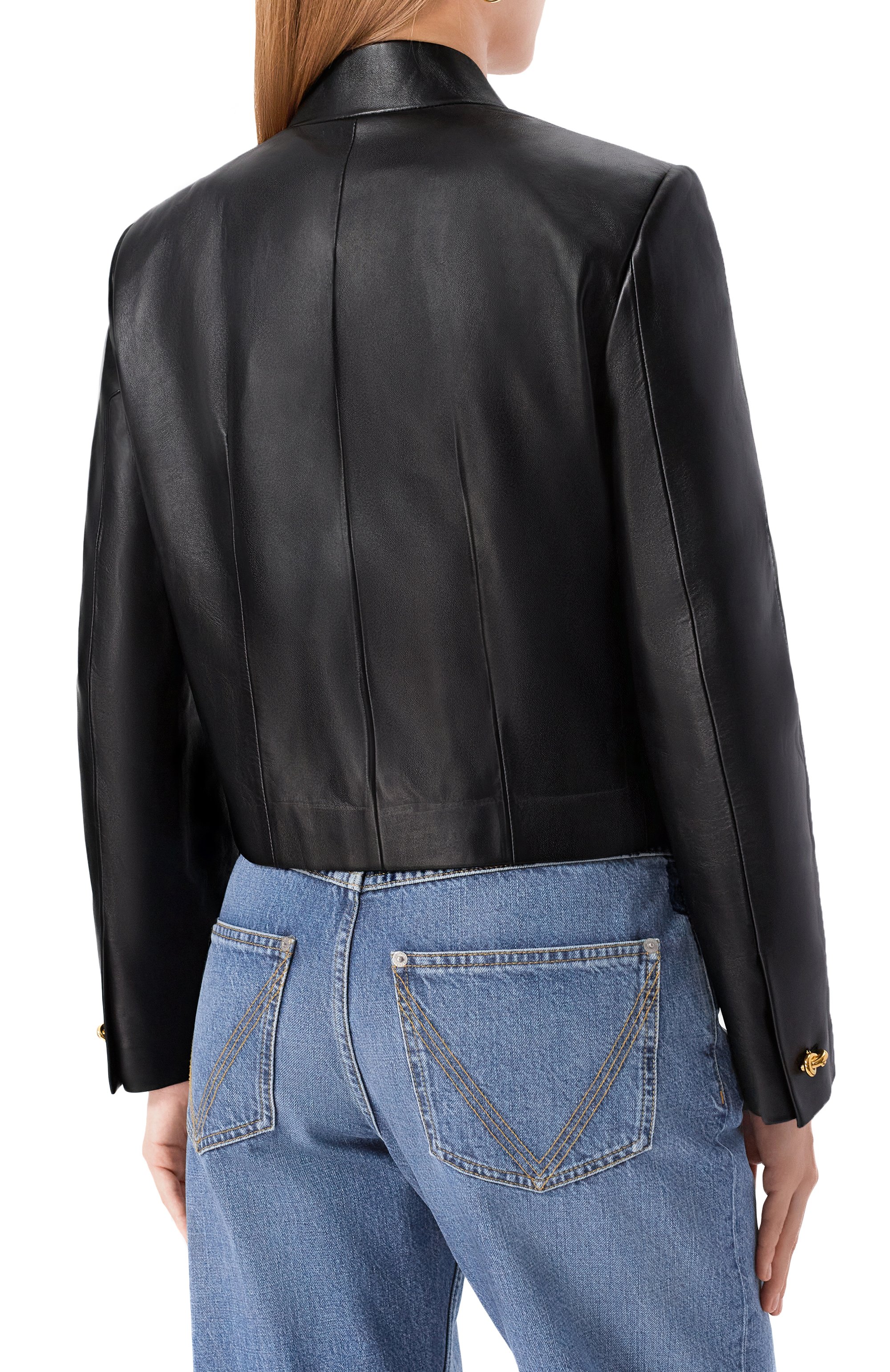 Кожаный жакет BOTTEGA VENETA, арт. 843999/V5BX0, фото 4