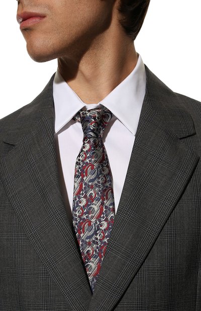 Шелковый галстук PRADA, арт. UCR77-10I6-F0124-141, фото 2